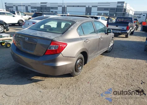 2012 Honda Civic Ex z USA, uszkodzony, nr VIN 2HGFB2F87CH534952